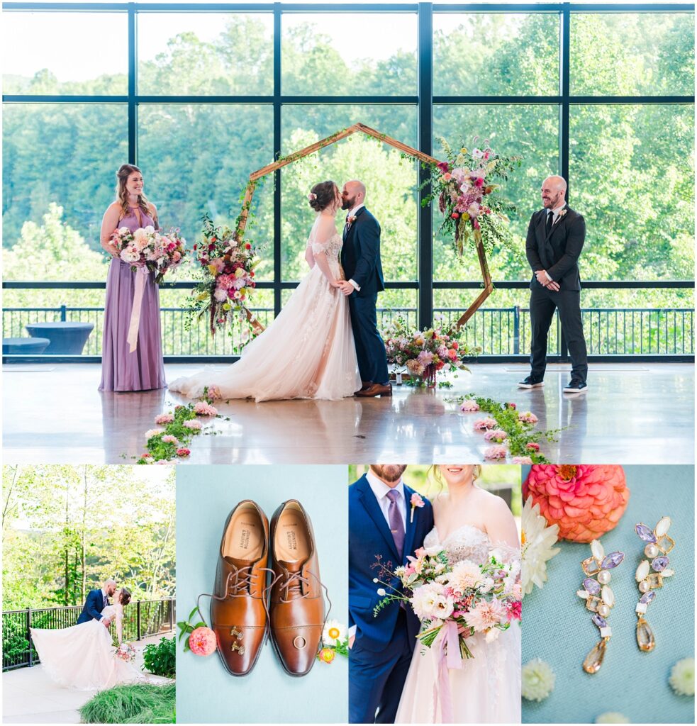 a fall wedding at the West Virginia Botanic Garden in Morgantown