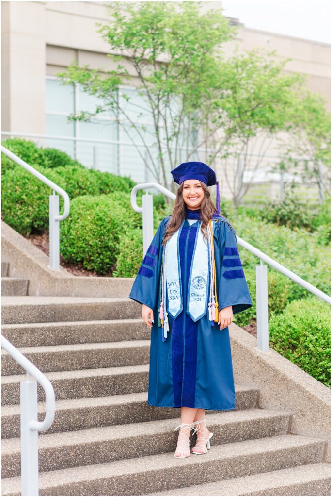 WVU law school graduation session near Morgantown, WV